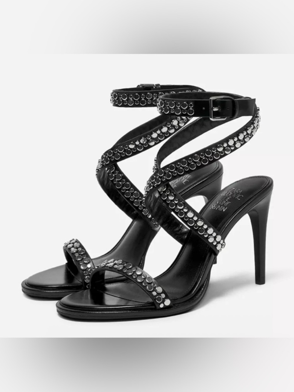 Zara x Ludovic de Saint Sernin | heeled leather sandals